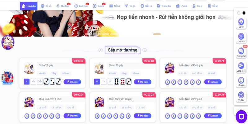 Trang web liên kết với nhiều ngân hàng trong nước, giao dịch nhanh